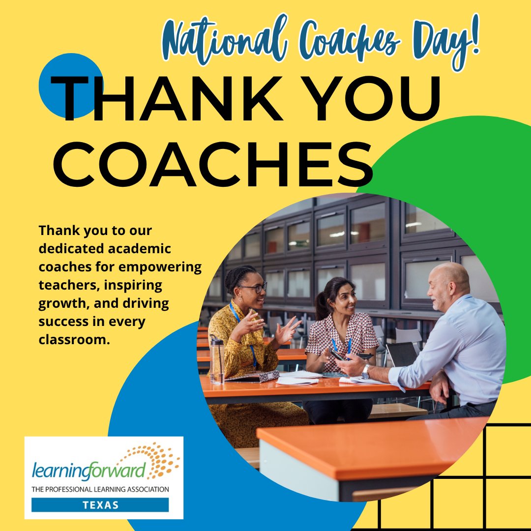 LearnTexas's tweet photo. 🏆🎉 Happy National Coaches Day! 🎉🏆 Today we celebrate the incredible mentors, motivators, and leaders who inspire us to reach new heights! 🌟  Let's celebrate the people who make us better, including official &amp; unofficial coaches! 💙 🧡 💚 #NationalCoachesDay #ThankYouCoaches https://t.co/SYv6WcdSxO