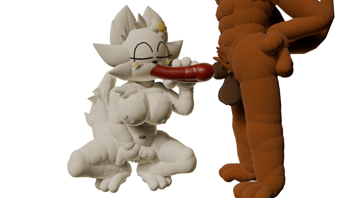 SyntholSoul's tweet photo. Sunny giving Ollie a hawt blowjob + Mollie futa variant!
#recroom #blender #3d #nsfw #rule34 #furry https://t.co/K5QRIowWqd