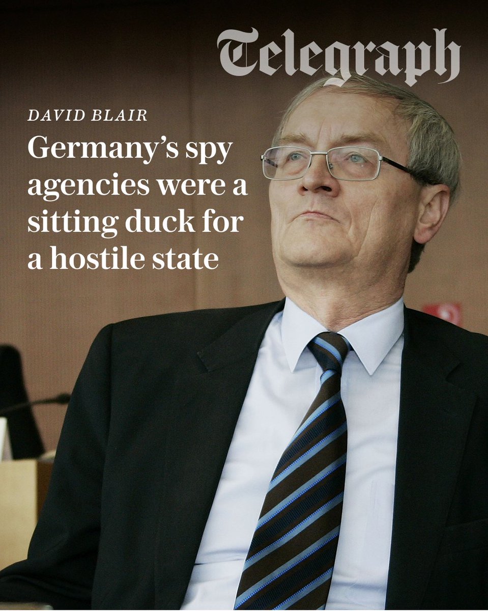 @Telegraph: RT by @mikenov: "Modernising, capable and a hawk on Russia. August Hanning was regarded as all of those things during his seven years as chief of German intelligence" says David Blair. "Now, the professional reputation of this former spymaster