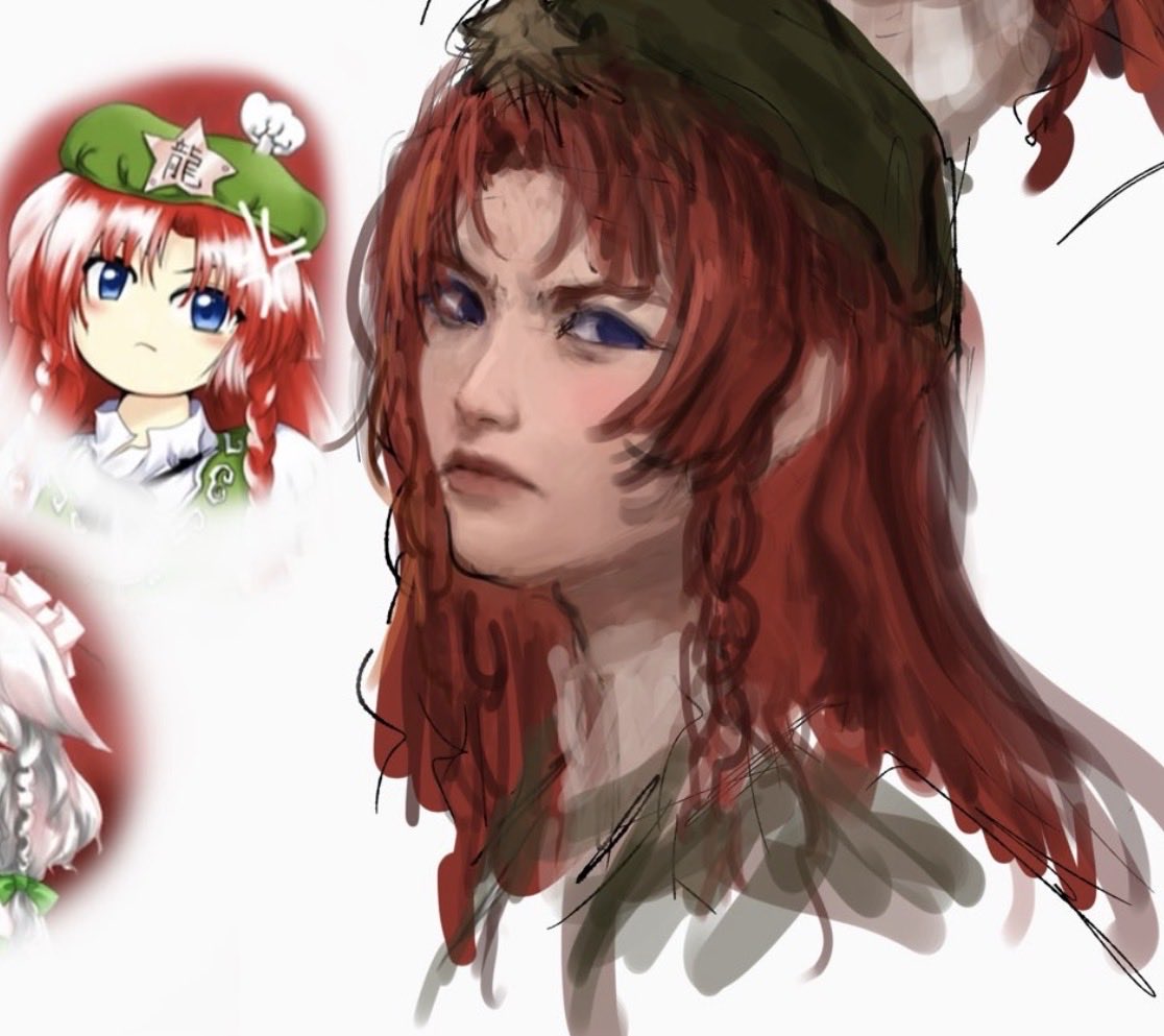 MsLeeSketchbook's tweet photo. [ 東方Project ]

Meiling portrait practice https://t.co/4sWfpYjBD0