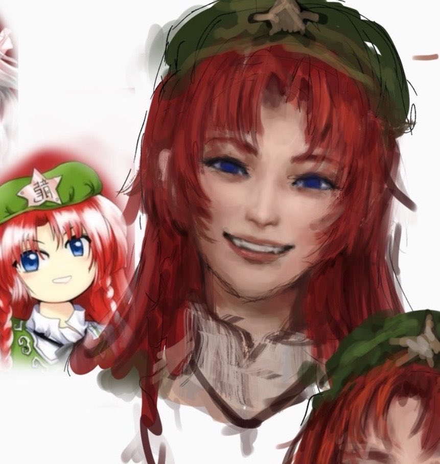 MsLeeSketchbook's tweet photo. [ 東方Project ]

Meiling portrait practice https://t.co/4sWfpYjBD0
