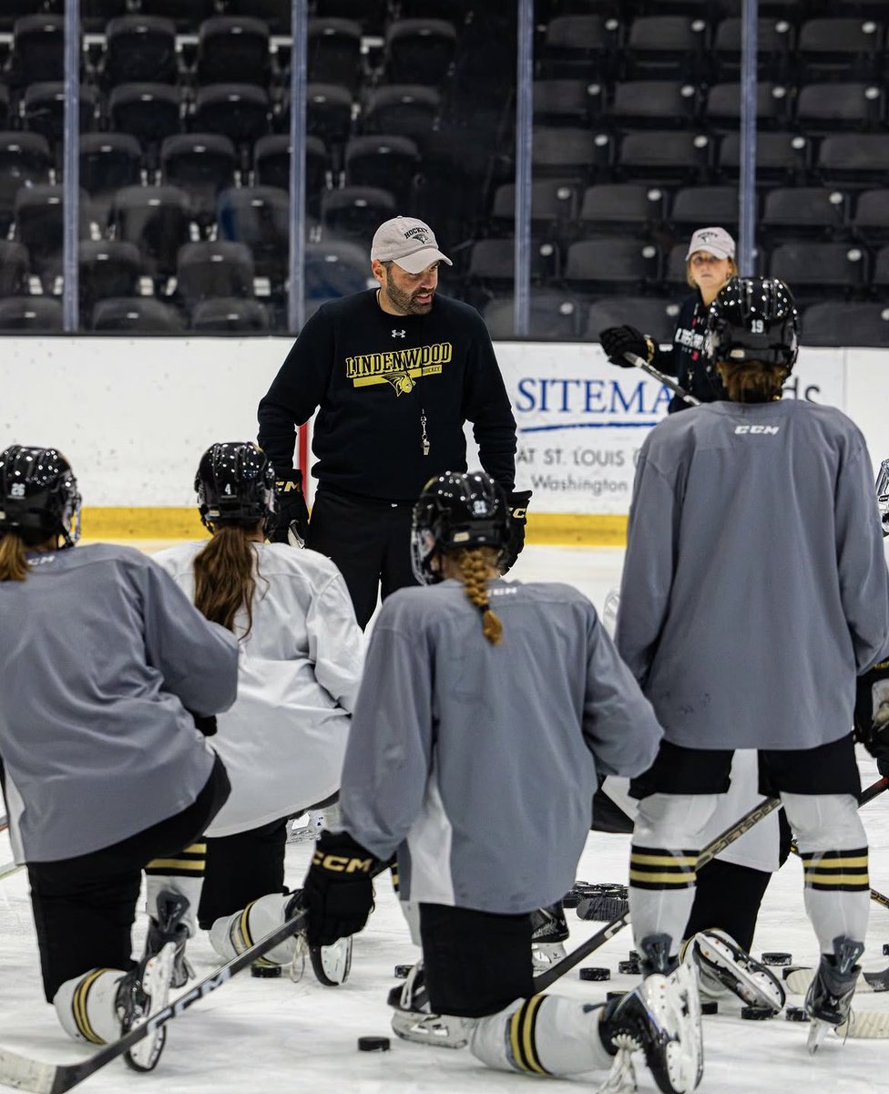 LU_Hockey's tweet photo. Happy National Coaches Day to our incredible staff, and for what they do on and off the ice 🖤💛

#letshunt https://t.co/658dcZK4dX