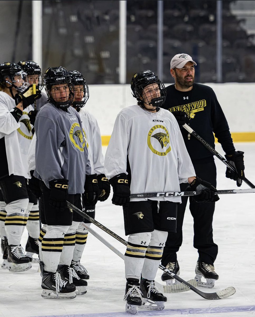 LU_Hockey's tweet photo. Happy National Coaches Day to our incredible staff, and for what they do on and off the ice 🖤💛

#letshunt https://t.co/658dcZK4dX