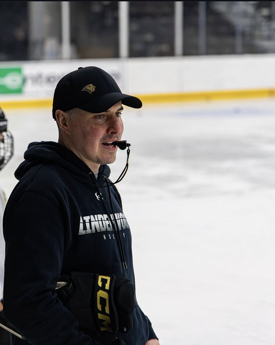 LU_Hockey's tweet photo. Happy National Coaches Day to our incredible staff, and for what they do on and off the ice 🖤💛

#letshunt https://t.co/658dcZK4dX