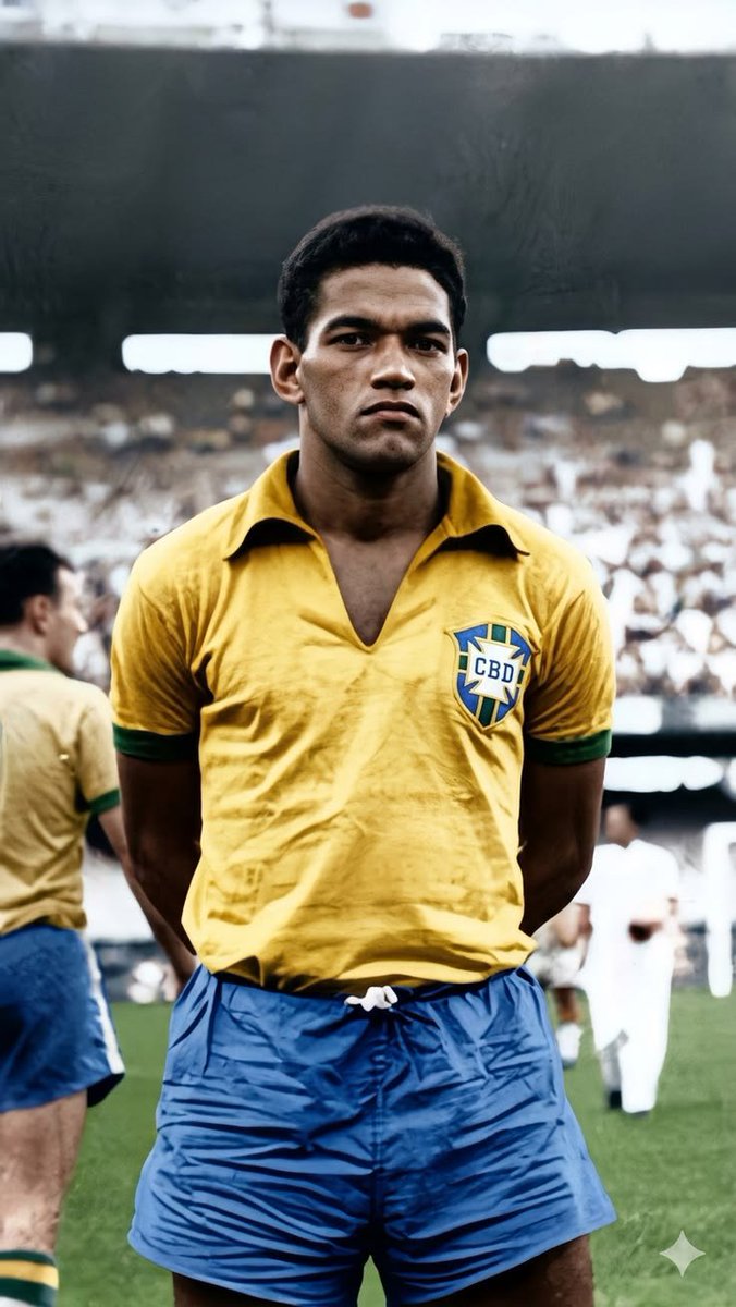Friedenreich__'s tweet photo. Garrincha o 👽 que sofreu apenas 1 derrota pela seleção brasileira em 60 jogos.
52 vitórias 
7 empates.
9 títulos.
🏆🏆 Copas do mundo de 3 disputadas. Uma como protagonista, artilheiro e melhor jogador.

Dia de celebrar esse gênio.
#garrincha https://t.co/U620PhdgnE