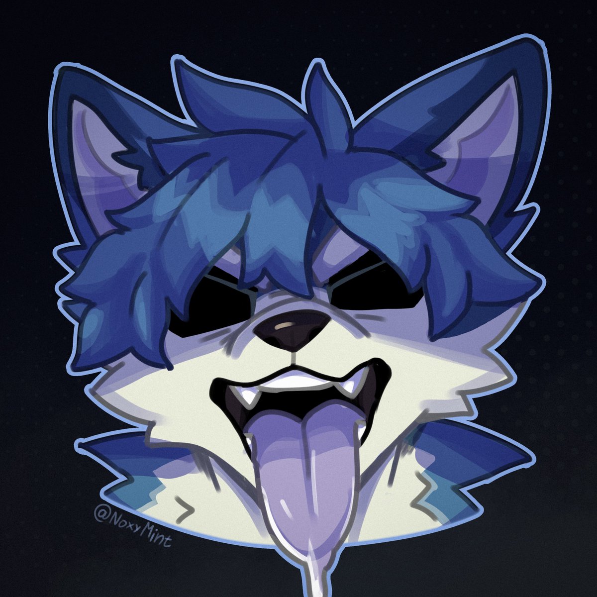 MolTheBlueFox's tweet photo. BIRTHDAY GIFT MADE FOR ME BY @NoxyMint !!!!!!! 🦥🦡👀 #furry #furryart https://t.co/hZv4vRQEEY
