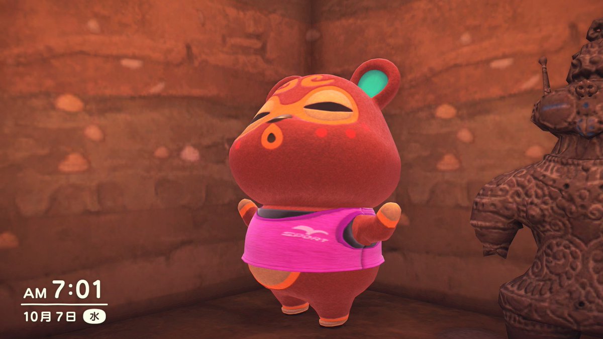 yudeegg_katame's tweet photo. おはようのどぐろうちゃん
#どぐろう #Clay #Boliche #NintendoSwith2 #どうぶつの森 #AnimalCrossing #ACNH https://t.co/uQgjcDAsMp