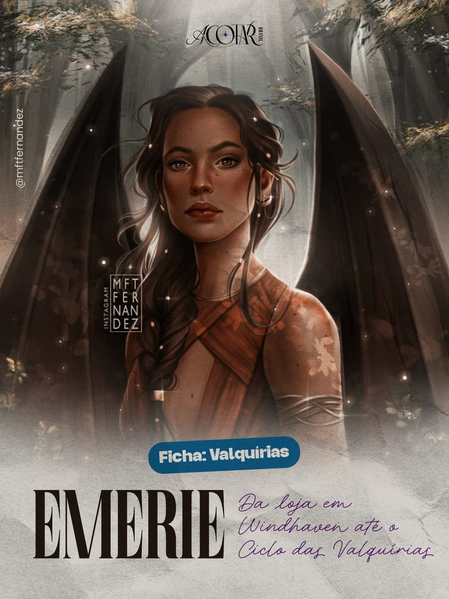 acotarbroficial's tweet photo. ⚔️ Emerie, uma Valquíria que mesmo sem asas encontrou uma forma de voar 🔥

Corte de Harmonias Partidas - O Ciclo das Valquírias: Movimento I chega em 27 de outubro! Com a data se aproximando cada vez mais... 

Arte: mftfernandez https://t.co/vVbN8pD0pE