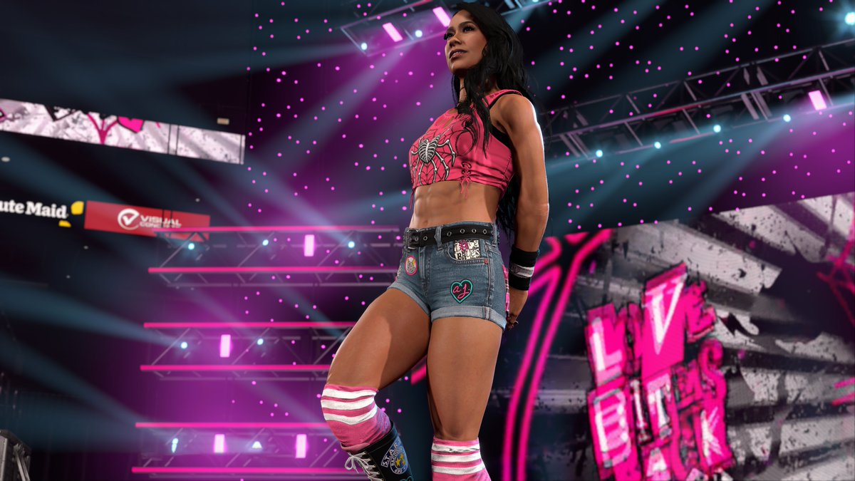 Slynx07's tweet photo. AJ Lee - Wrestlemania 42

#WWE2K26 https://t.co/jhn5xQVm4v