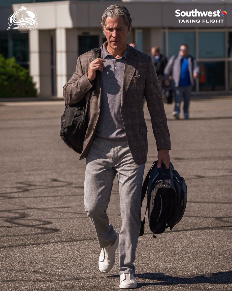 Avalanche's tweet photo. Taking flight for the first trip of the season ✈️ https://t.co/mxXNDH5Q95