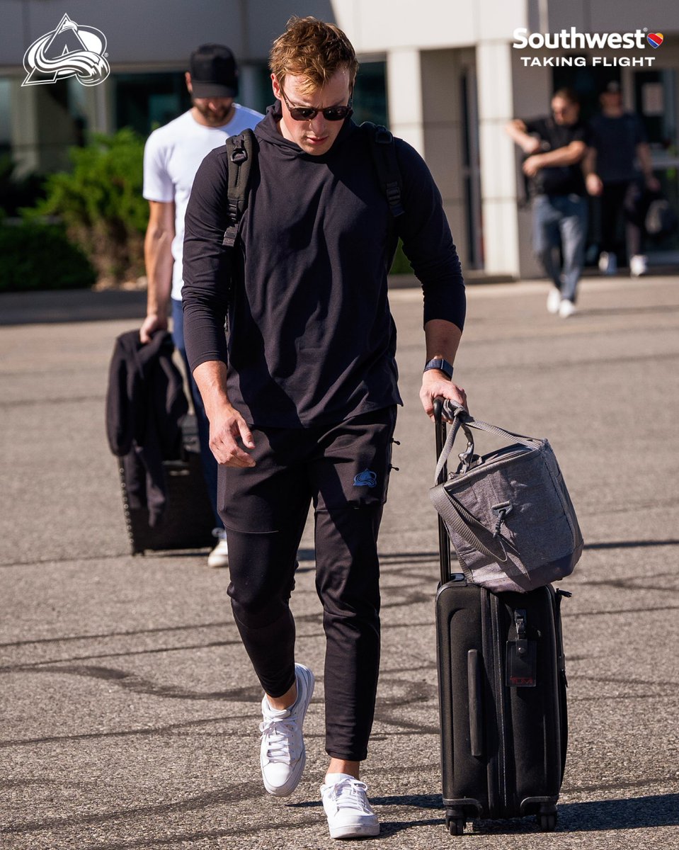 Avalanche's tweet photo. Taking flight for the first trip of the season ✈️ https://t.co/mxXNDH5Q95