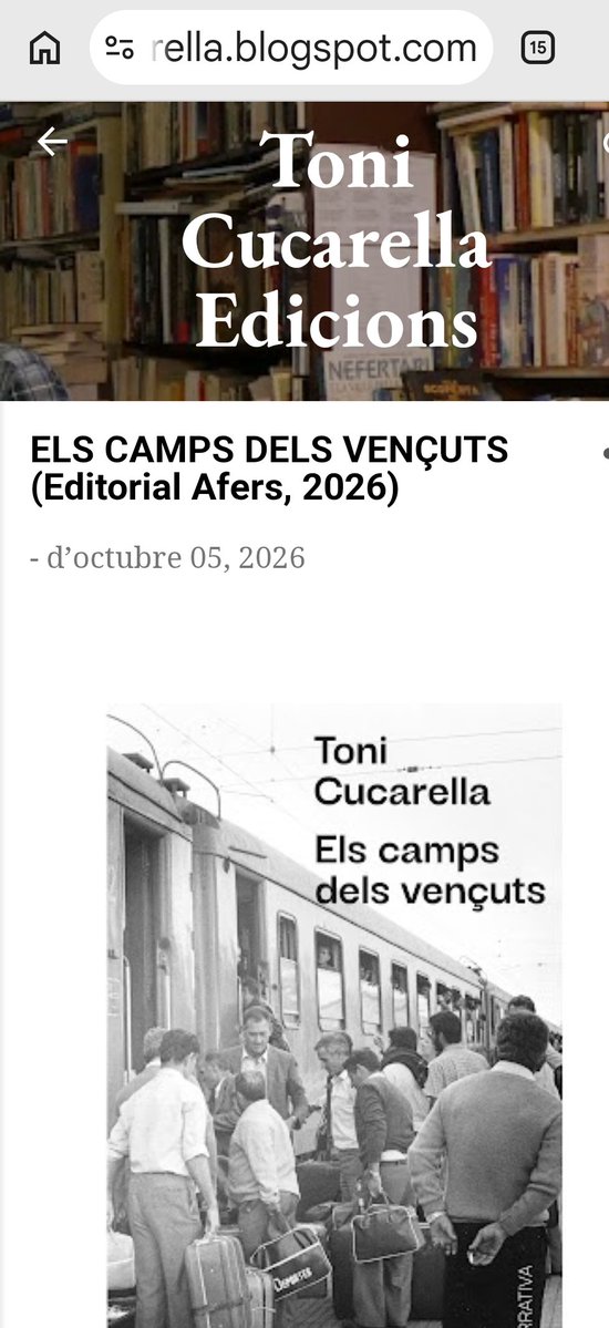 CompanyStas's tweet photo. #7oct26
2/4 de 10h
✓ Jaume I, 750anys a VLC/facultat de Geografia i Història
Alcoi
✓ 7hV Acertivitat lingüística a la Unesco
✓ 8hV "Reconstruir el País" de Jordi Tormo al CADA
7hV
✓ "Al-Azraq" per @JustSelles
a Muro/biblioteca
"Els camps dels vençuts" de @ToniCucarella https://t.co/EwMorCHf8i