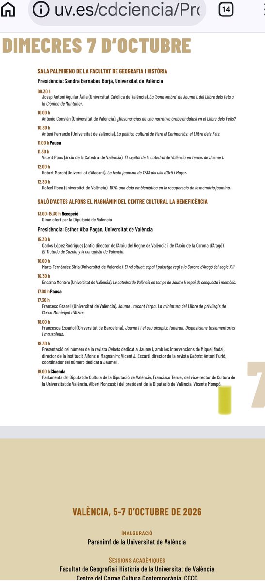 CompanyStas's tweet photo. #7oct26
2/4 de 10h
✓ Jaume I, 750anys a VLC/facultat de Geografia i Història
Alcoi
✓ 7hV Acertivitat lingüística a la Unesco
✓ 8hV "Reconstruir el País" de Jordi Tormo al CADA
7hV
✓ "Al-Azraq" per @JustSelles
a Muro/biblioteca
"Els camps dels vençuts" de @ToniCucarella https://t.co/EwMorCHf8i