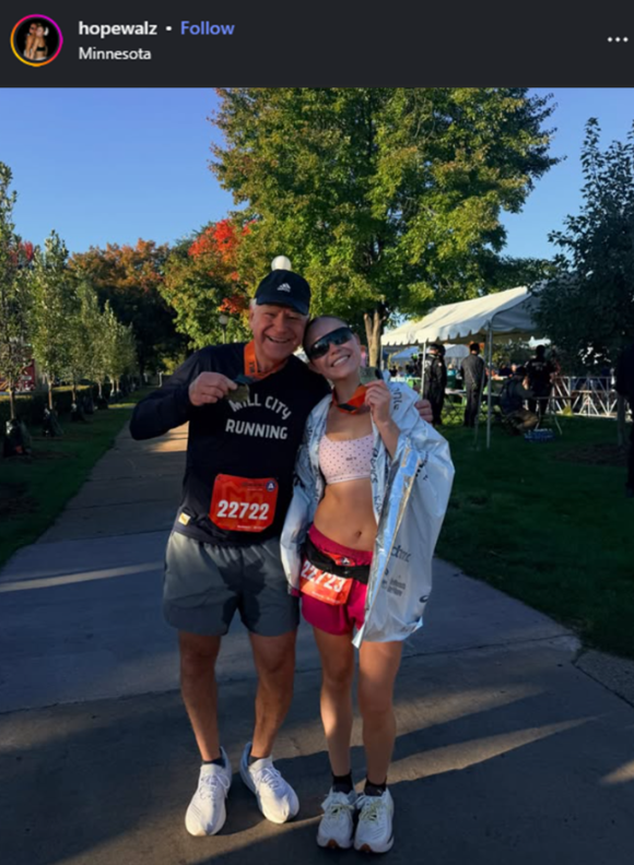 libsoftiktok's tweet photo. Tim Walz's daughter posted this picture on her IG

100% Not AI https://t.co/OBvR4dyXA5