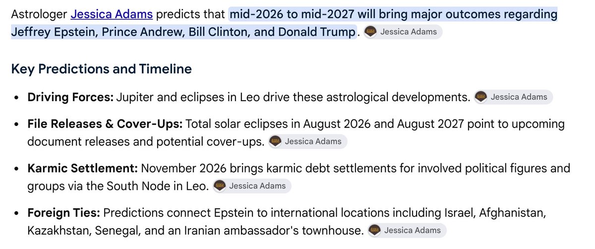 jessicacadams's tweet photo. Psychic astrology prediction about Jeffrey Epstein published over a year ago now, date-stamped to now. https://t.co/ghKBJy0MuW