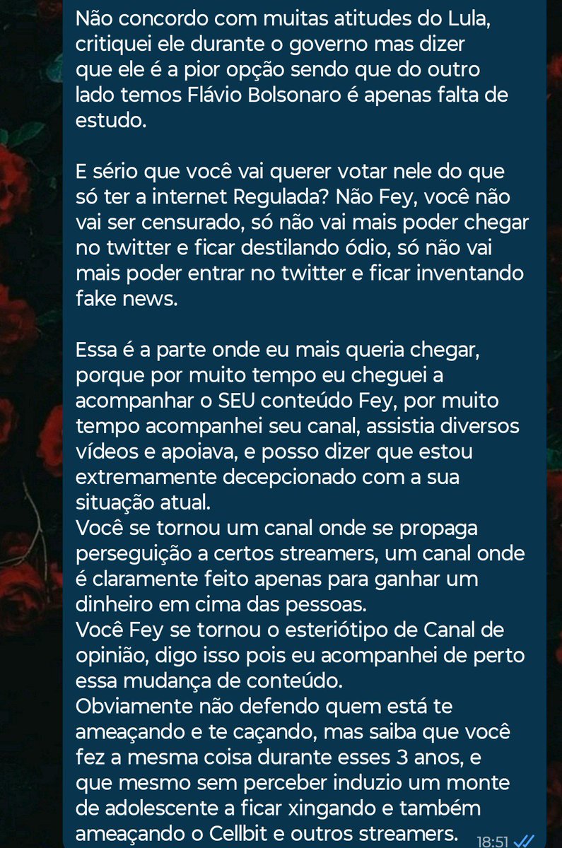 LuXs_Lucken's tweet photo. @Feyo_yt 
Espero que essa mensagem chegue ate você, e te faça entender essa situação melhor.
Então para de ficar sempre se fazendo de vítima, e aprenda a aceitar críticas. https://t.co/KHyPC7wG5G