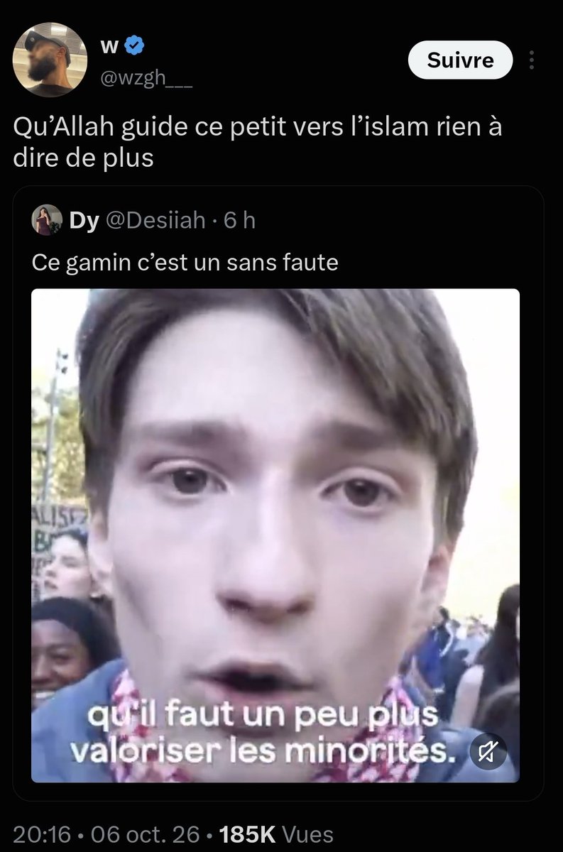 BBR_VIBES's tweet photo. Voilà comment les arabes voient les blancs de gauche : comme des soumis mûrs pour la conversion. https://t.co/VuFWshyfPM