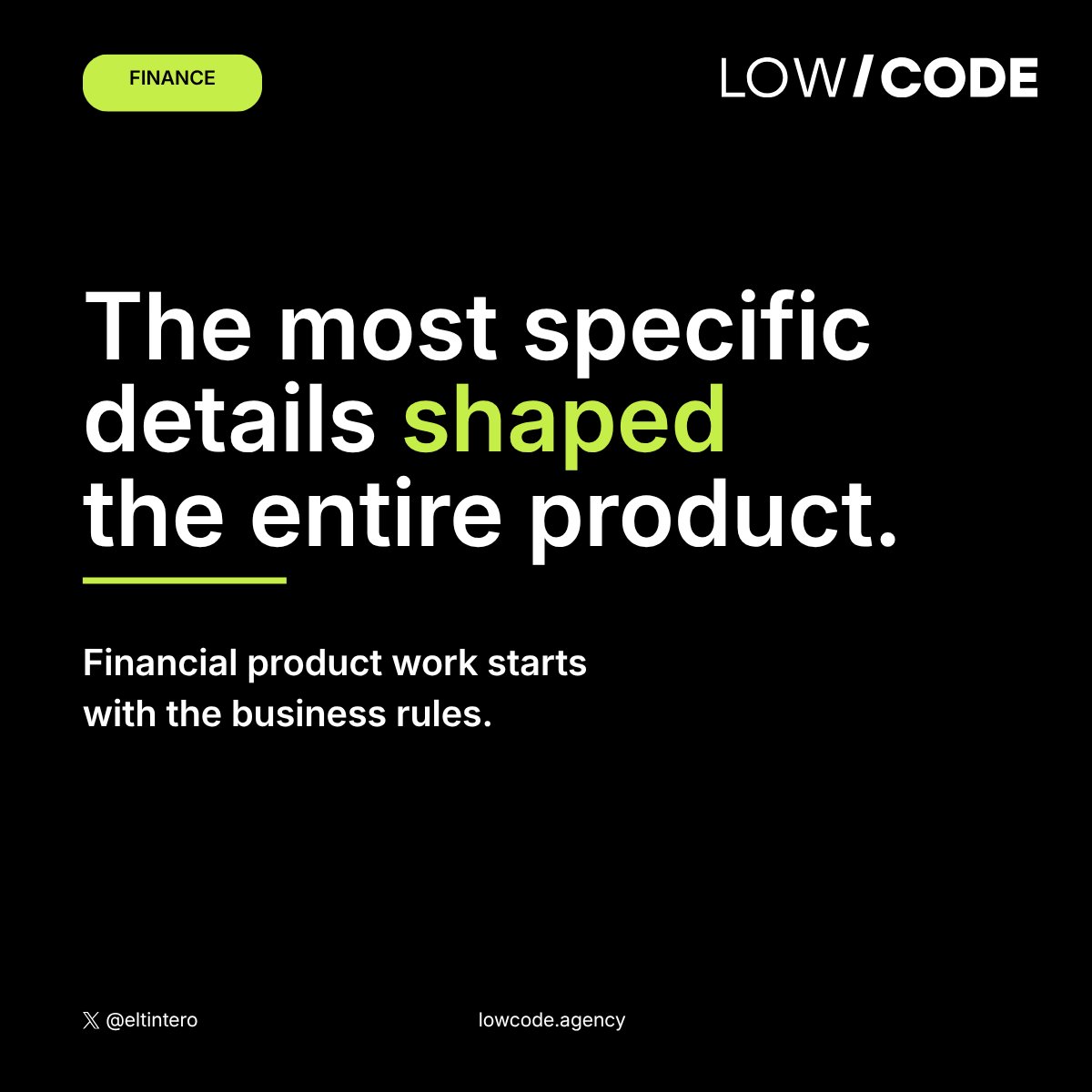 LowCodeAgency's tweet photo. We built a financial reporting product by starting with the billing logic.

The contract structures the client assumed were too specific to mention were the ones that mattered most. https://t.co/TgCz3g5N4A