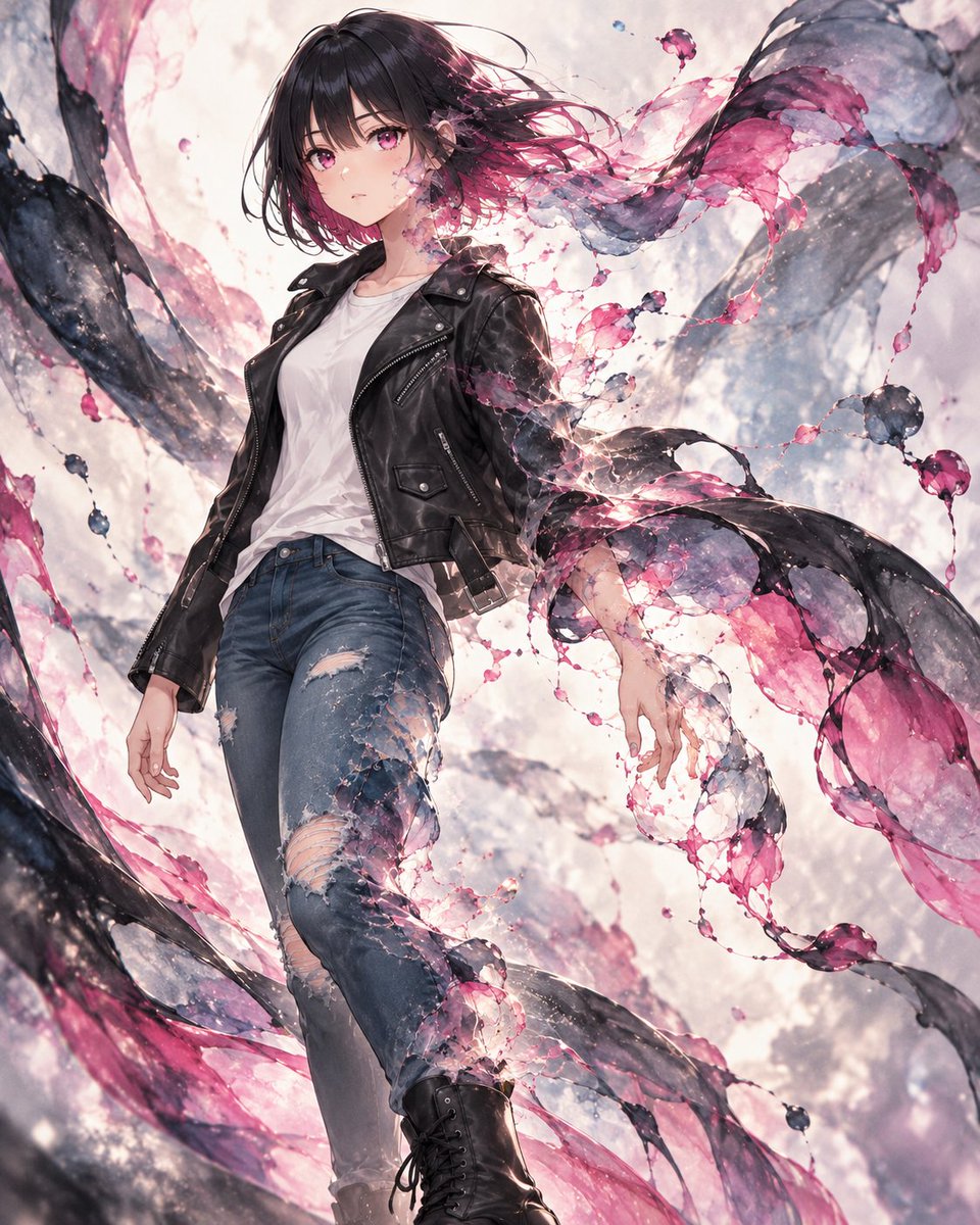 Zacarek44's tweet photo. Ethereal Ink! Prompt will be below 💜 https://t.co/cZmac6mLuD