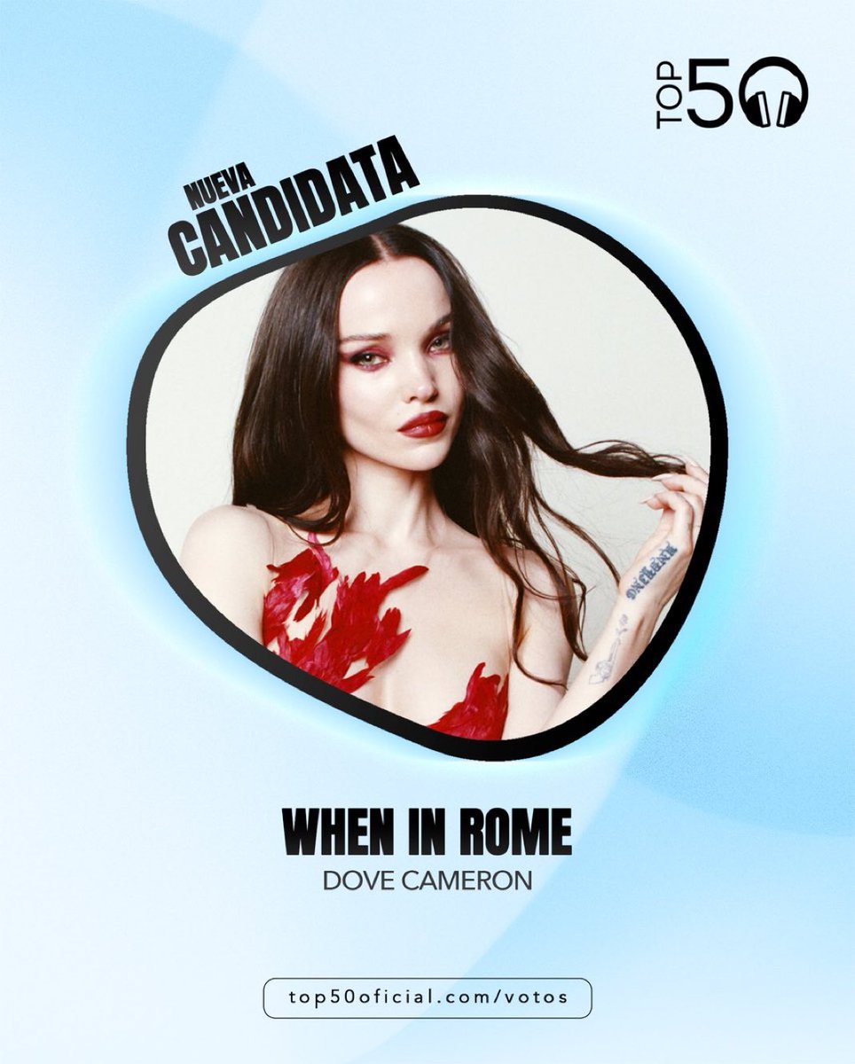 dovecstatsmedia's tweet photo. DOVELIES 🚨

Vote for Dove Cameron at this link: https://t.co/XeDyZsuidf 

— The first place has 8000 votes and she only 7 let’s go! https://t.co/0u7tRAaTrC