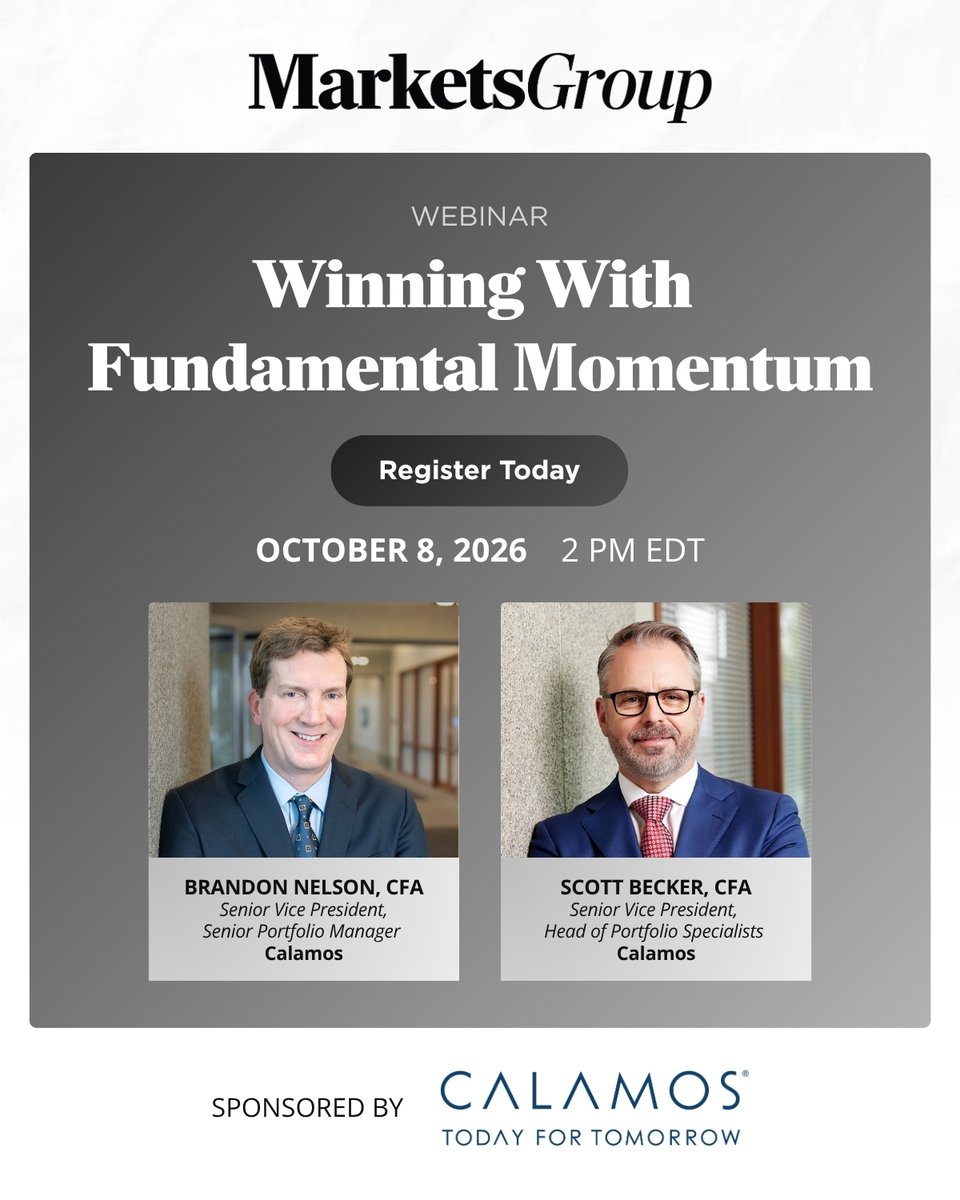 MarketsGrp's tweet photo. TOMORROW ➜ How an award-winning small- and mid-cap growth team spots companies mid-transformation, and knows exactly when to walk away.

Brandon Nelson and Scott Becker of @Calamos  Investments, live.

🔥 REGISTER: https://t.co/MY69Jrtr1X

📅 Tomorrow, Oct 8 | 🕑 2pm ET / 11am PT | ⏱️ 45 minutes
#MarketsGroupWebinar