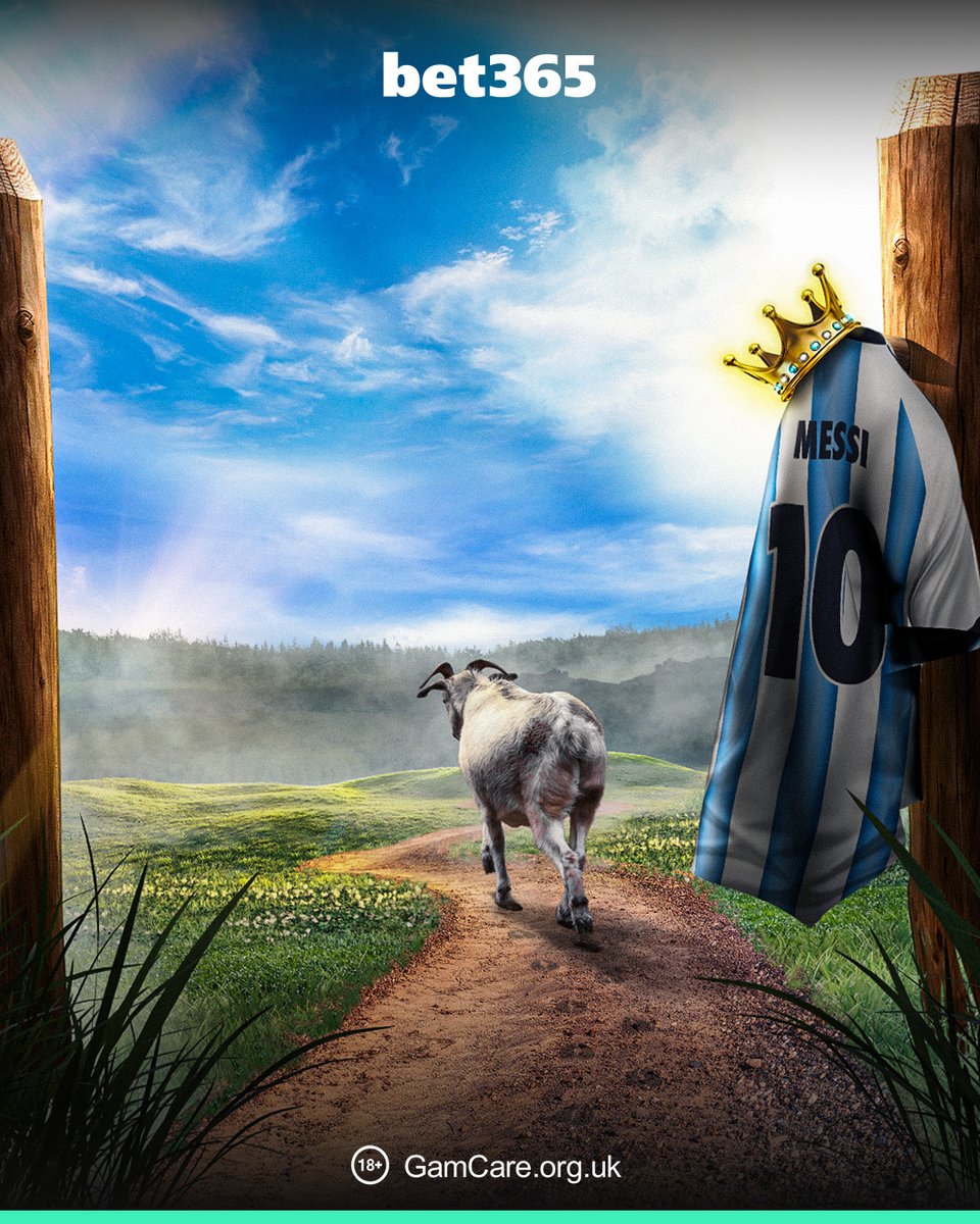 bet365's tweet photo. The Earth is 4.543 billion years old, but somehow we managed to exist at the same time as Lionel Andrés Messi.

🇦🇷  🐐 https://t.co/XYTf54PW62