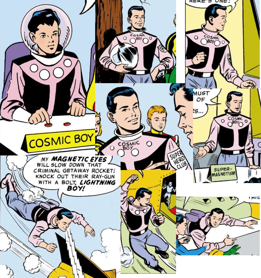 LegionReference's tweet photo. Cosmic Boy aka Rokk Krinn is a member of the Legion of Super-Heroes who has the ability to manipulate magnetic energies. This is the costume Rokk wore in his first appearance.
https://t.co/1cJN2TQcH3 https://t.co/NLxyHg24dD