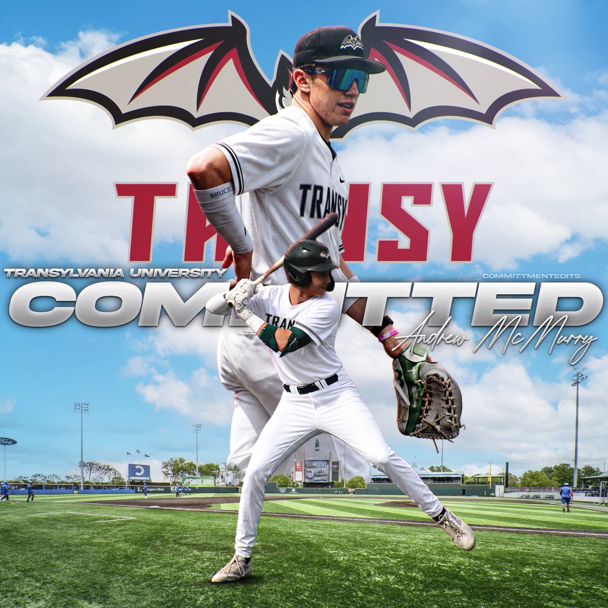 AndrewMcMurry20's tweet photo. I am blessed to announce my commitment to Transylvania University to continue my academic and athletic career. I want to thank everyone that has helped me to achieve this dream. I want to give a special thank you to @ZackGetsee and @Coltonhann33 for giving me this opportunity!🦇 https://t.co/7iGs8REo2d