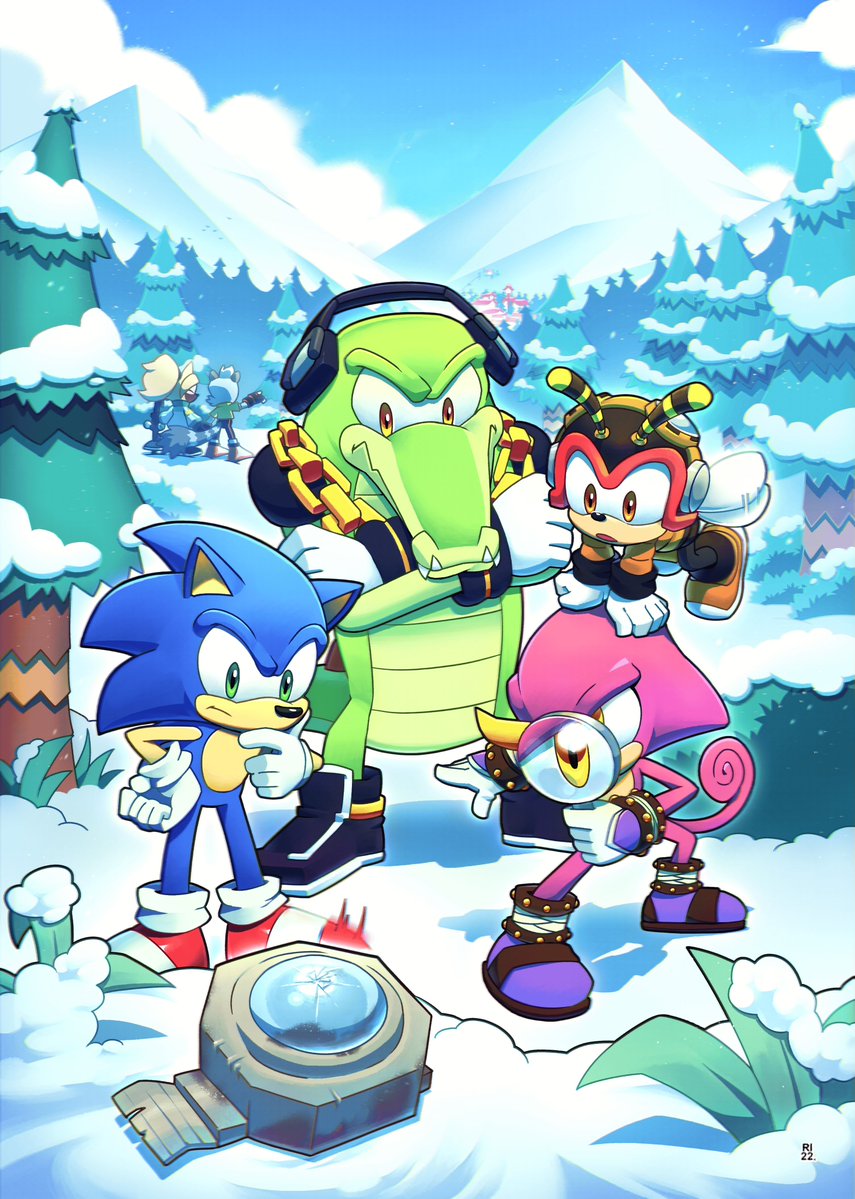 RikoandTako's tweet photo. Sonic and the Chaotix investigate a disappearance.. who went missing? 🔍👣 https://t.co/vWj4keM4oO