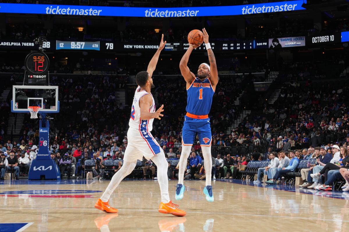 nypost's tweet photo. Bruce Brown 'very surprised' to be fighting different kind of second-apron battle for Knicks chance https://t.co/vabLsWDfoZ https://t.co/vQSi485DuL