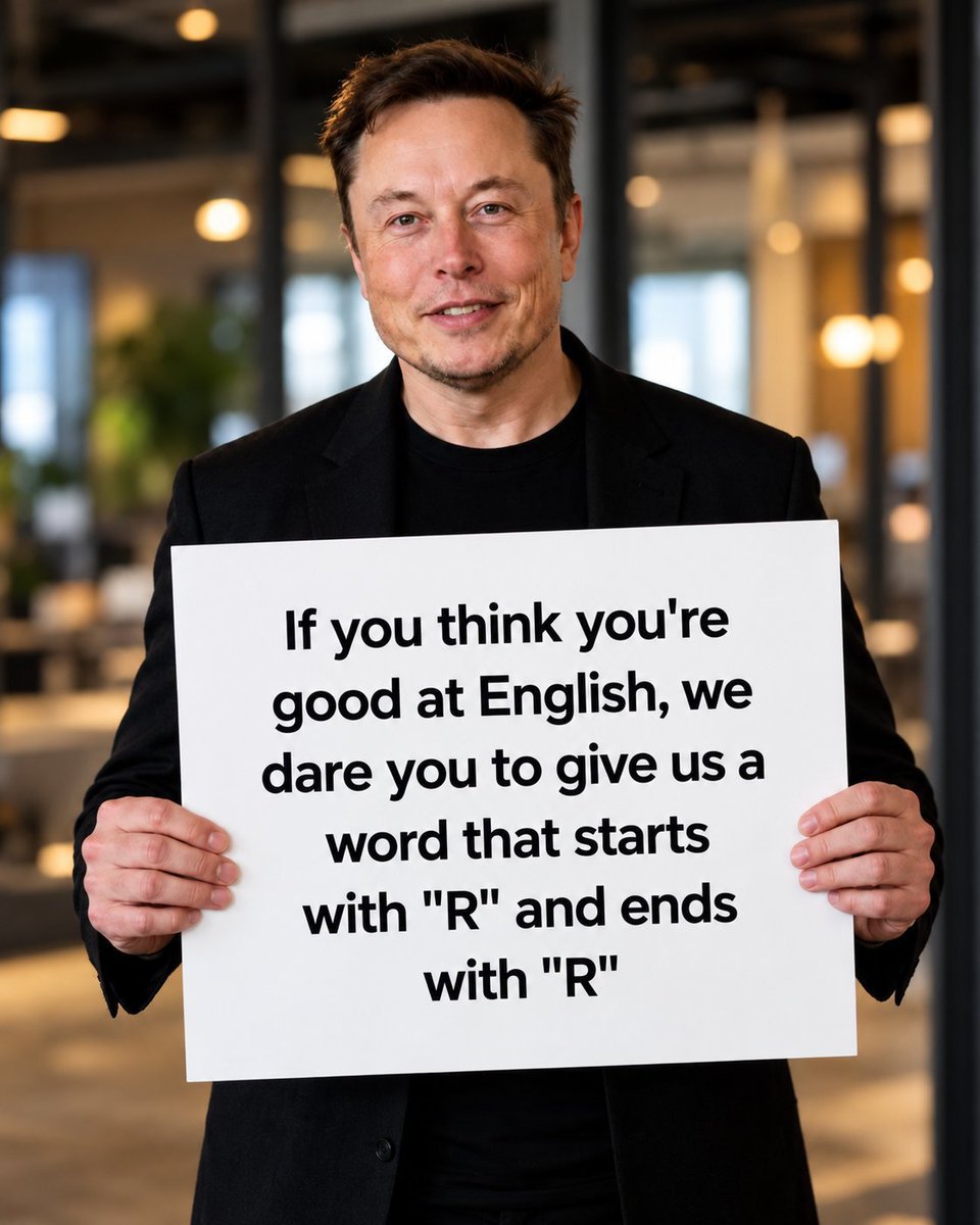 futuremuskfx's tweet photo. 🧠🔥 Think your English is unbeatable? Prove it! 😭

Elon Musk says 90% of people won’t get this right 👀⚡

Will YOU be in the top 10%? 👇 https://t.co/svi5oBAp9h
