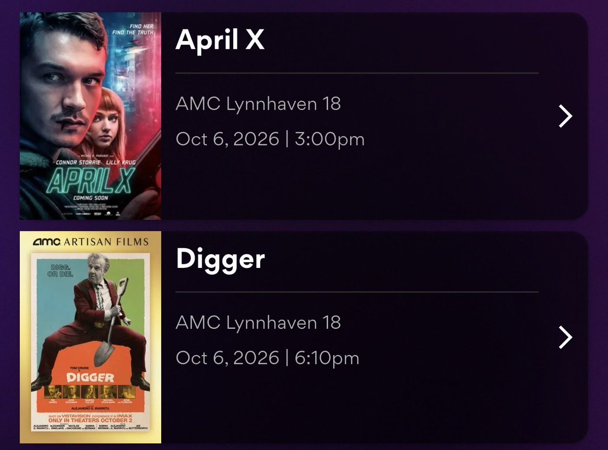 thourobin's tweet photo. today’s double feature 

manifesting walking out of the theater to see the news mr orange is 💀 to combat the pessimism of digger (based on the reviews i’ve seen) https://t.co/spnwnJRl53