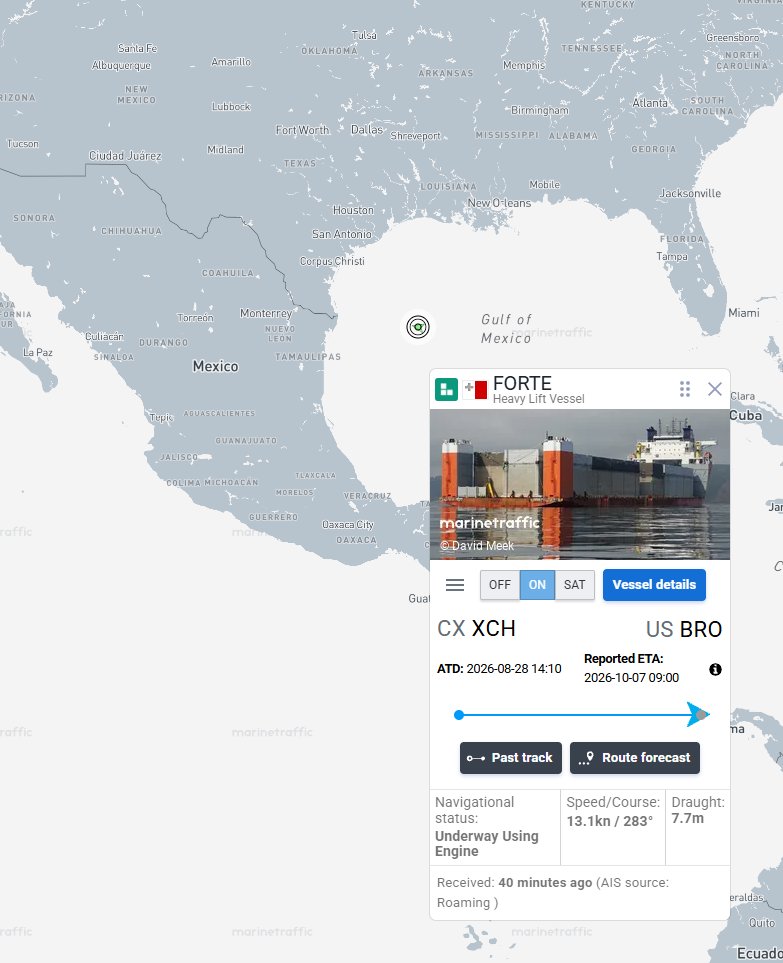 MarcusHouse's tweet photo. Ship 40 should arrive in port in the morning!
What an incredible story this has been. 🥳 https://t.co/fYpHsuPSmY