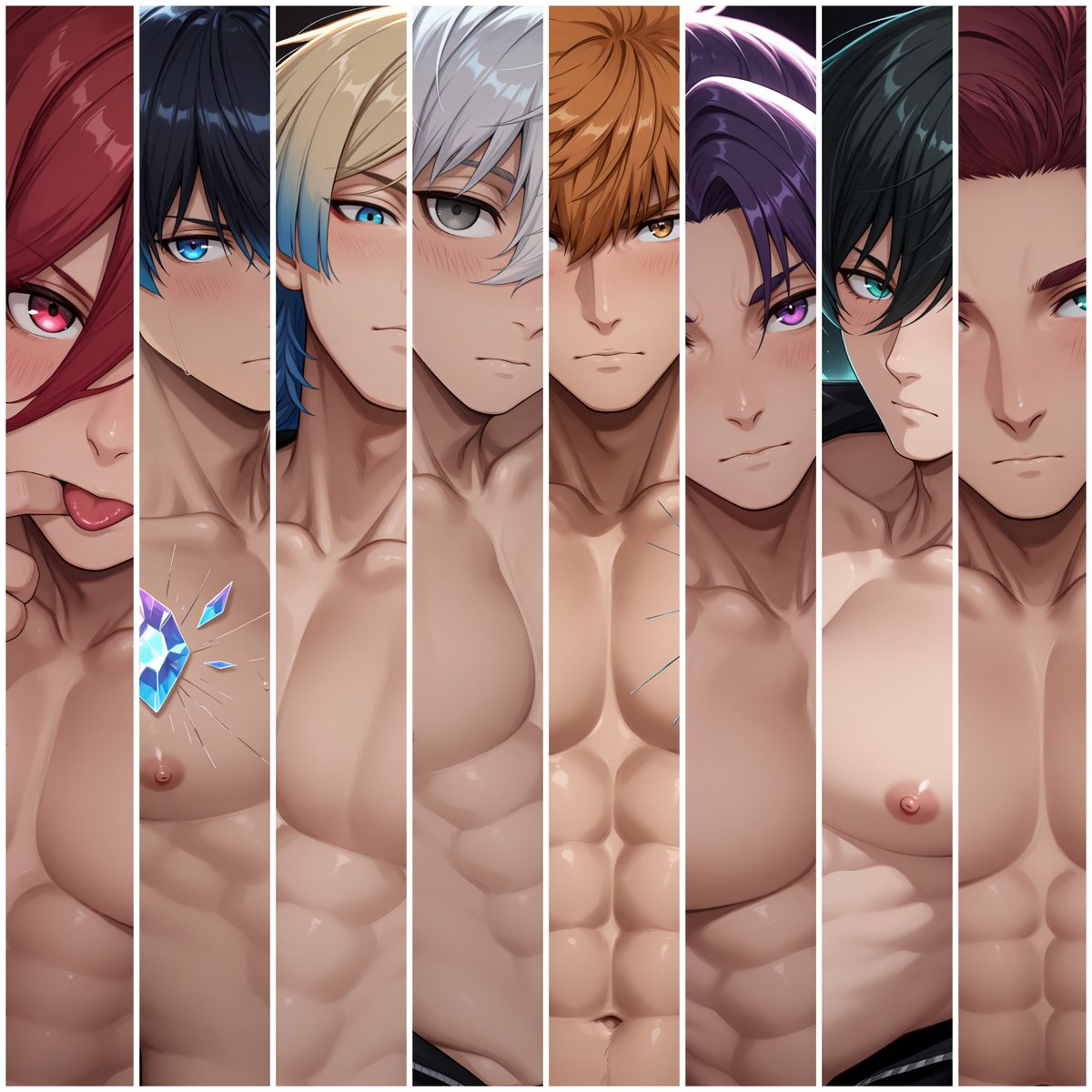 MrFuryon's tweet photo. My Blue Lock Card Set is now in my Patreon Hub :)

48 Cards/Images 

#AIart #NSFW #Gay #BlueLock #Nagi #Reo #Isagi #Itoshi #BL https://t.co/S82MFD881G
