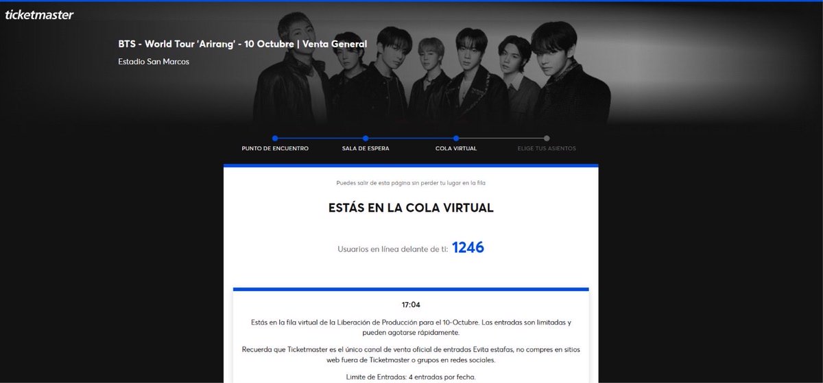 Gabflores26's tweet photo. Esta cola sirveeee para alcanzar entradas de bts? https://t.co/higtKBawsQ