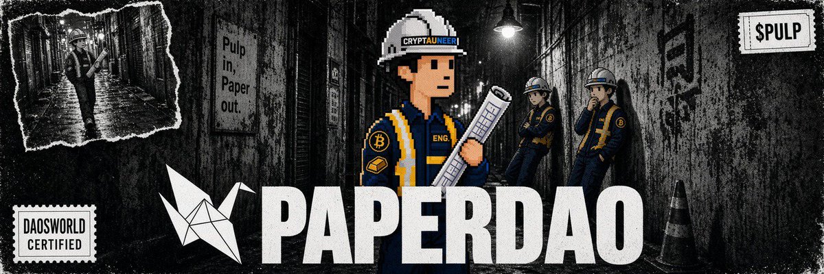 JulzZz959623's tweet photo. Thanks a lot @itsmenobi_  for this cover photo. PaperDao coded.

Feels like I'm halfway there to whitelist approval 😆 the other half of the way is up to @paperdao_xyz  🤞 

@daosdotworld @emmyb0y https://t.co/8yBkMT6nqp
