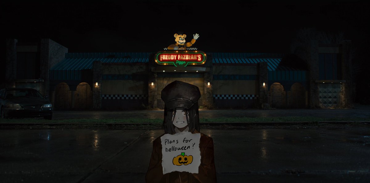 curiouschild__'s tweet photo. Daily question!
What are your plans for Halloween?
I am planning to dress up like THE black silence!
I also wanna go trick or treating with Sasha and get LOTS OF CANDY!

Anyway this place is really strange should i go inside? https://t.co/aDukZwKvPk