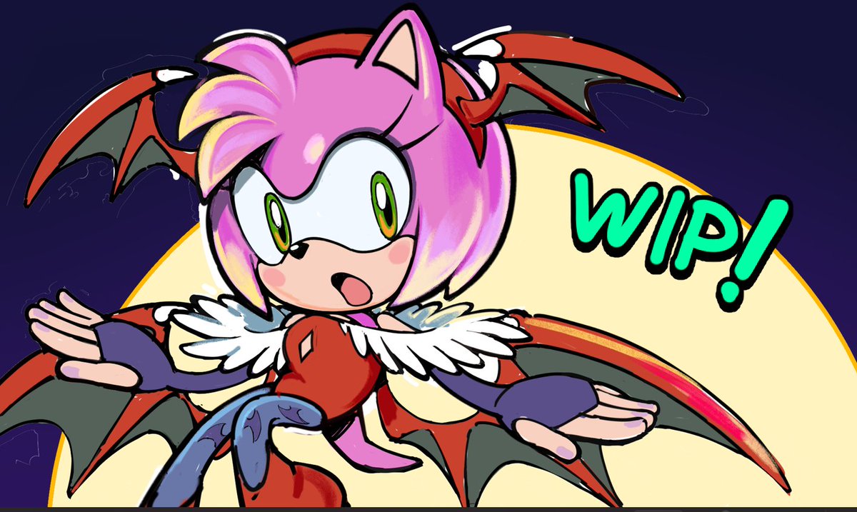 REDZ_the_ARTIST's tweet photo. Updating an ol' piece~
🦇🦇🦇
#amyrose #SEGA #CAPCOM https://t.co/4dE3LbVHUr