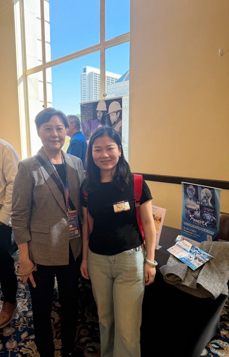 JolinJiao's tweet photo. Fun afternoon at an innovation showcase in SF 🤖

Watched Ossie 1, a dual-arm humanoid, do live table wiping, and talked robot learning with the team around it.

Also got invited to InnoEX 2027 in Hong Kong next April. See you there? 👀

Physical AI is getting real 🦾 https://t.co/60KwYq267E