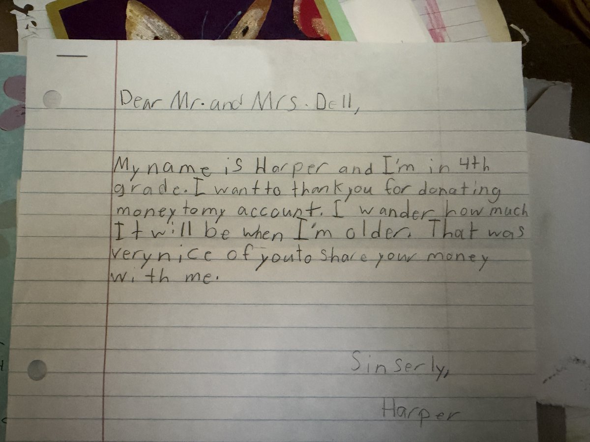 MichaelDell's tweet photo. These letters from kids are very sweet 🥰 https://t.co/TZnhwvEFor