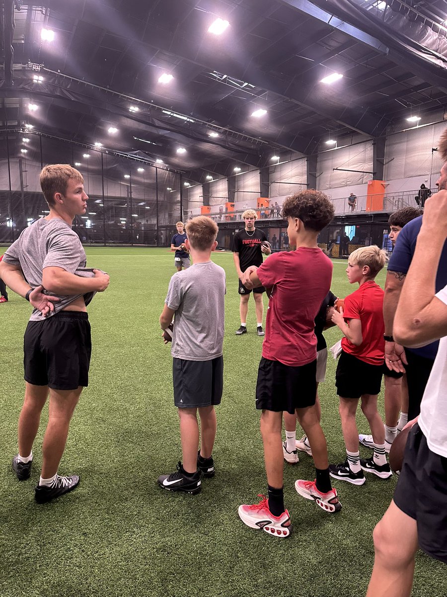xfactorQB's tweet photo. Leadership is part of the reps. 🏈

Playing quarterback is about more than throwing the football. It’s communicating, holding yourself accountable, encouraging the guys around you, responding to mistakes and setting the standard every time you step on the field.

You don’t wait until game day to lead. You practice it.

#XFactorQBAcademy
