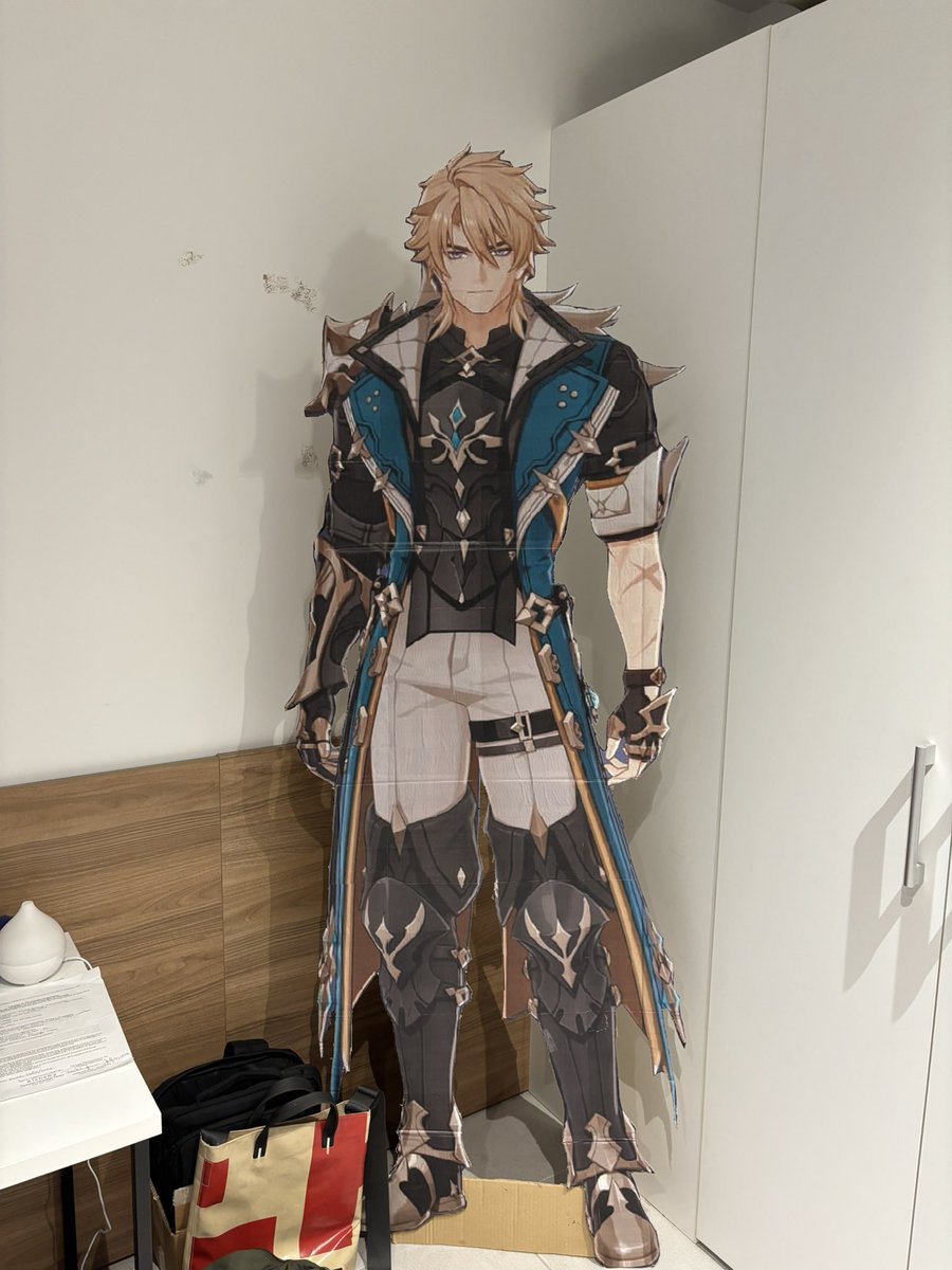 ycovarka's tweet photo. my friends made me this life sized varka standee as a birthday present and i’m lowkey going insane i can’t do this https://t.co/YXBqIrWWAr