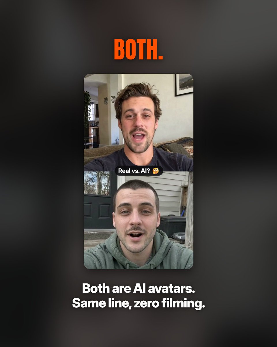 kubflowAI's tweet photo. One of these is fake. Can you spot it?

Both people in this post are AI avatars. Choose the avatar that resonates with your audience, drop in your script, and you have a UGC ad without filming anyone.

Make yours at https://t.co/9Ptjj0Y4IF https://t.co/BDtgvxJLww