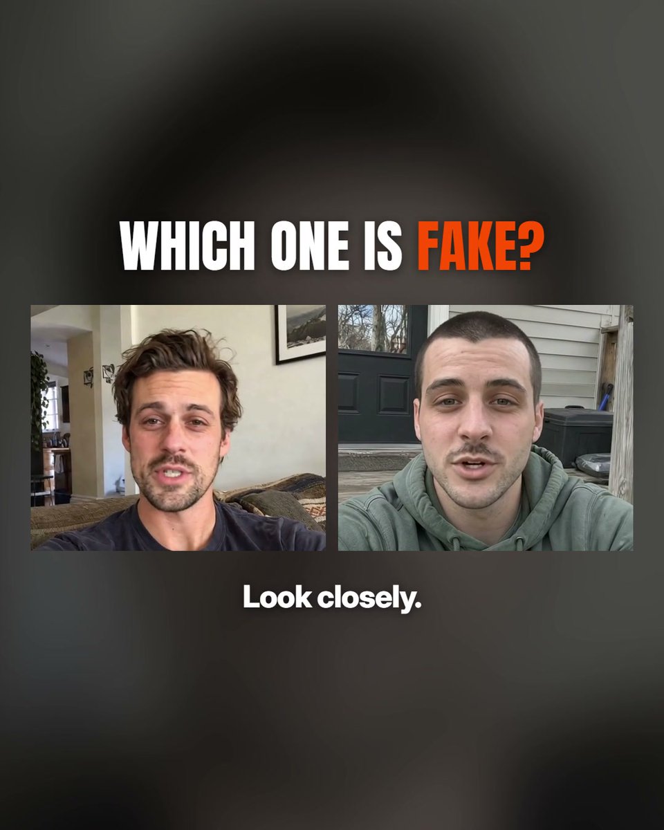 kubflowAI's tweet photo. One of these is fake. Can you spot it?

Both people in this post are AI avatars. Choose the avatar that resonates with your audience, drop in your script, and you have a UGC ad without filming anyone.

Make yours at https://t.co/9Ptjj0Y4IF https://t.co/BDtgvxJLww
