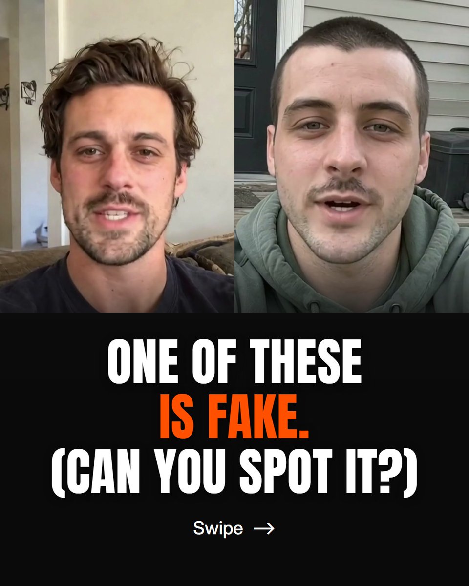 kubflowAI's tweet photo. One of these is fake. Can you spot it?

Both people in this post are AI avatars. Choose the avatar that resonates with your audience, drop in your script, and you have a UGC ad without filming anyone.

Make yours at https://t.co/9Ptjj0Y4IF https://t.co/BDtgvxJLww