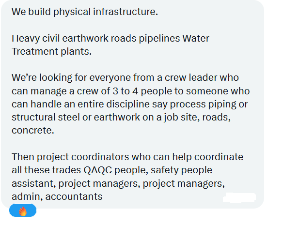 ThomBrady5's tweet photo. Okay guys it took 24 hours but it looks like we got our first guy hired and he starts this week at $85k as an entry-level engineer. It's a real long-term career with opportunities for growth. He hasn't been officially hired yet so this is premature and nothing has been finalized. But we are connecting real talent with real companies. If you fit any of these descriptions then reach out to me below.