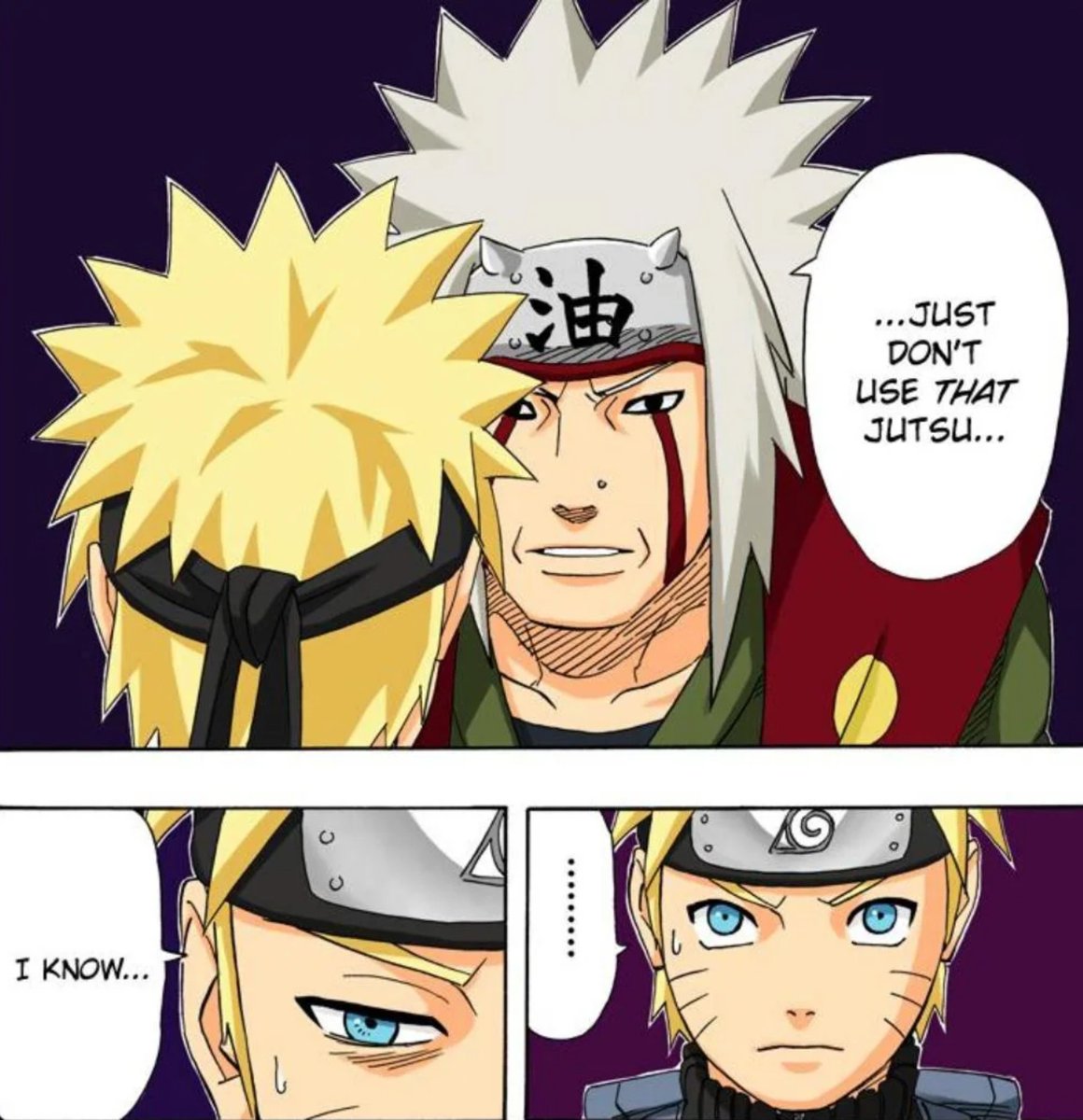 Thehiddenstorm0's tweet photo. Why did Jiraiya tell Naruto this when he didn't teach him any Jutsu during the three-year timeskip? https://t.co/8TRveqsr9i