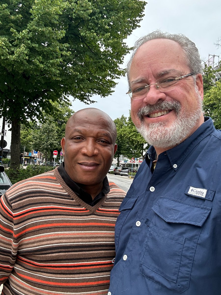 MikeArnoldTruth's tweet photo. I want to state for the record that I was honored to meet and get to know @MaziKanuntaKanu while in Hamburg recently. I found him to be extremely bright, humble, faithful, deep and gracious. He is dedicated by blood and oath to serving the best interests of both his brother and the cause, and he does it with integrity. 

I have also gotten to know @AloyEjimakor by correspondence, and find him to be equally capable, loyal and honorable. 

These two men are the primary, trusted mouthpieces of Mazi Nnamdi Kanu. By law - with stiff punishment - an attorney cannot misrepresent a client. What they say MNK wishes to declare, you can take it to the bank.

The reason I say this, some sleazy fringe elements have taken to slandering these fine men. The reason, of course, is to effectively shove a rag down MNK's throat -- to block his trusted means of communicating with the movement, and the world. Then they can claim to be the sole source of truth (and call you a saboteur if you question them). It's all part of their scam.

I won't let them silence MNK. And so I stand up for Kanunta and Aloy. 

God bless you.