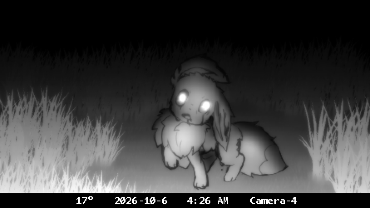 NillyKFox's tweet photo. I was looking through my cameras, saw this weird Eevee... Any ideas what's going on with it?🤨🤔 https://t.co/s0GeVjAWPo