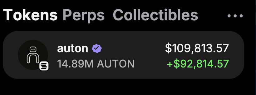 TGLetter's tweet photo. Just $auton for $800 just liek an hour back? 
its worth now $100k lmfao

I want to change someone's life and send 100 $sol to one person by tomorrow.

Just like, retweet and comment 'done'.
Random winner in 15 hrs https://t.co/aP89OD1Xze